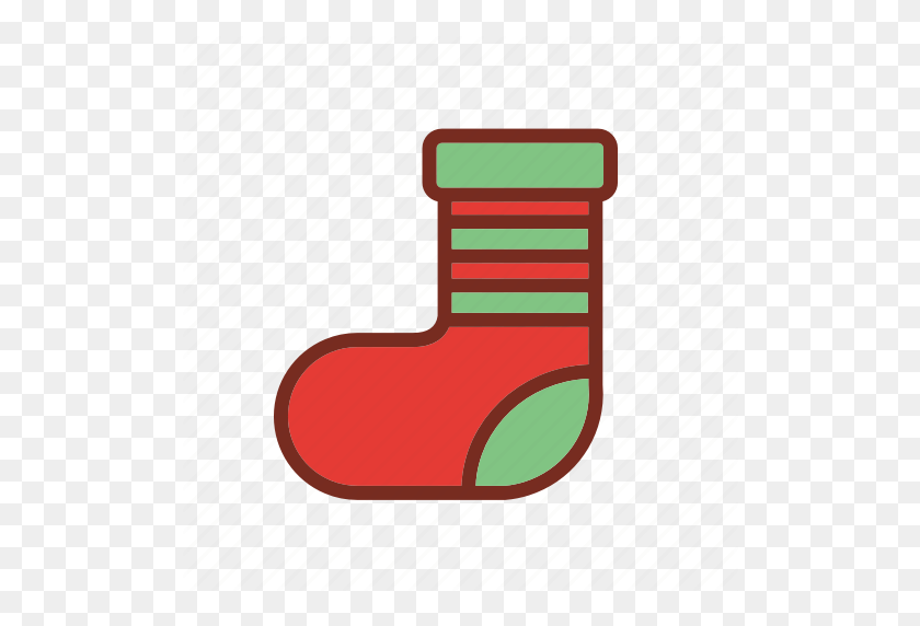 512x512 Christmas, Socks, Winter, Xmas Icon Icon - Christmas Stockings PNG