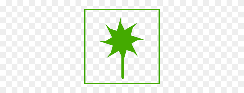 260x260 Christmas Star Clip Art Clipart - Green Star Clipart
