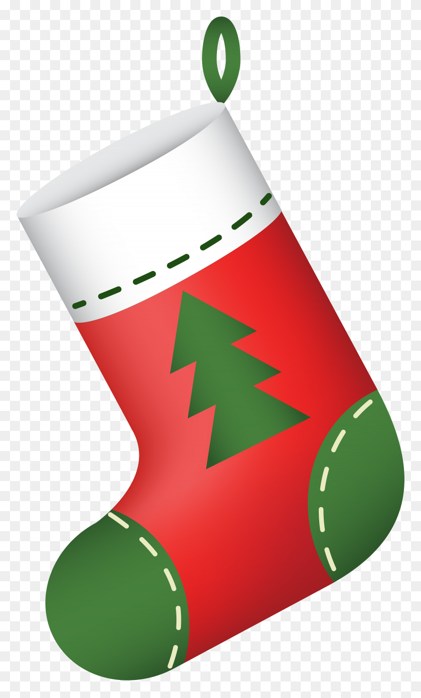 4680x8000 Christmas Stocking Red Png Clip - Interior Designer Clipart