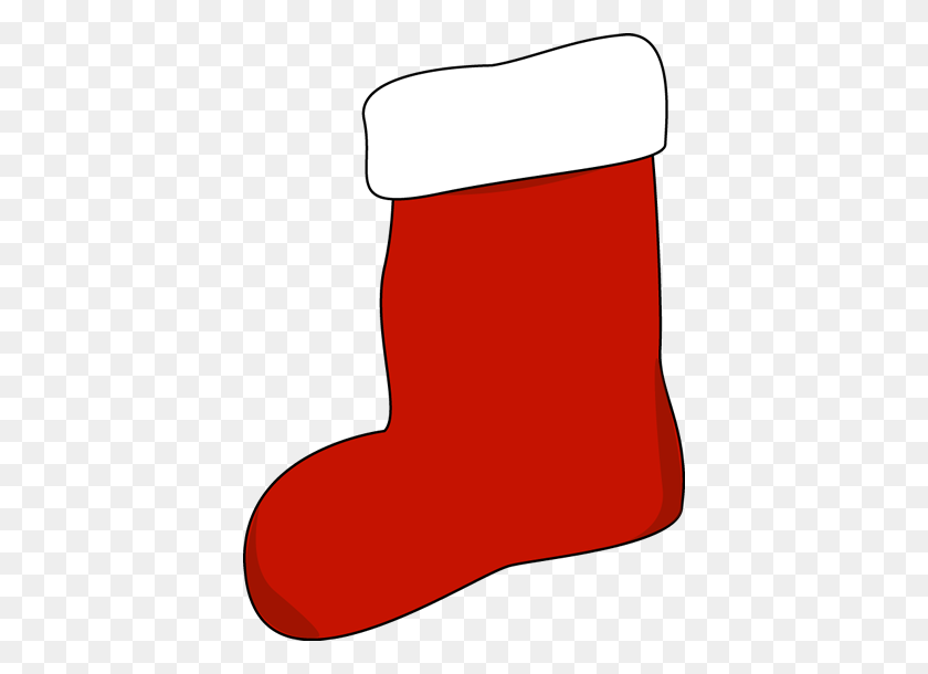 400x550 Christmas Stocking With Toys Clipart - Toys Clipart Images