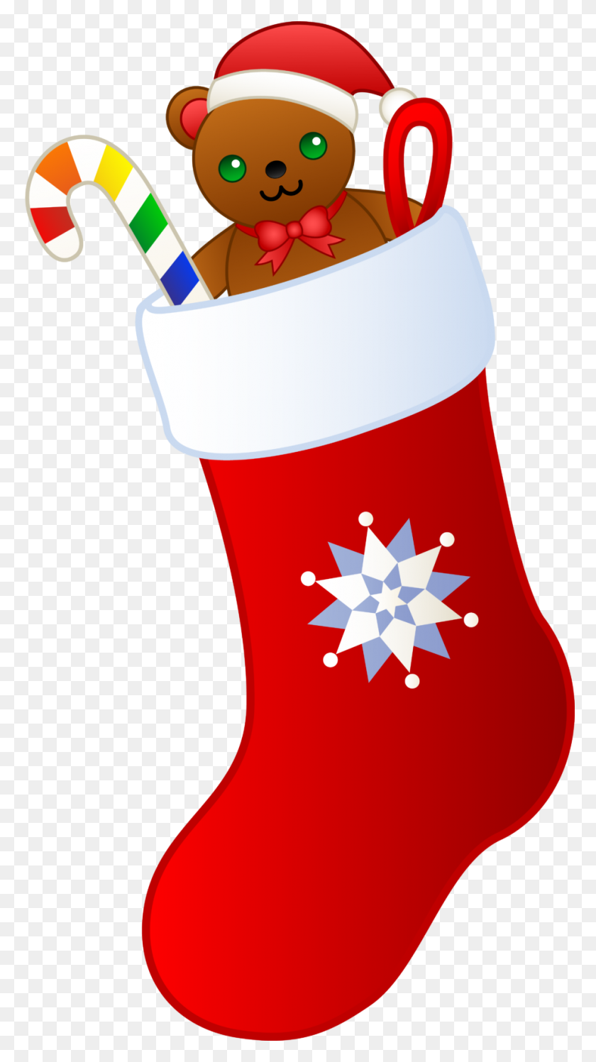 958x1766 Christmas Stockings Clipart Black And Whitechristmas Stocking Clip - Christmas Stocking Clipart Black And White