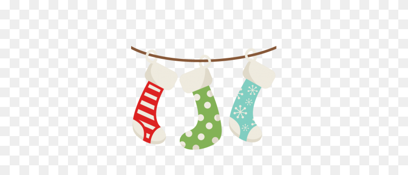 300x300 Christmas Stockings Scrapbook Cute Clipart - Christmas Stockings PNG