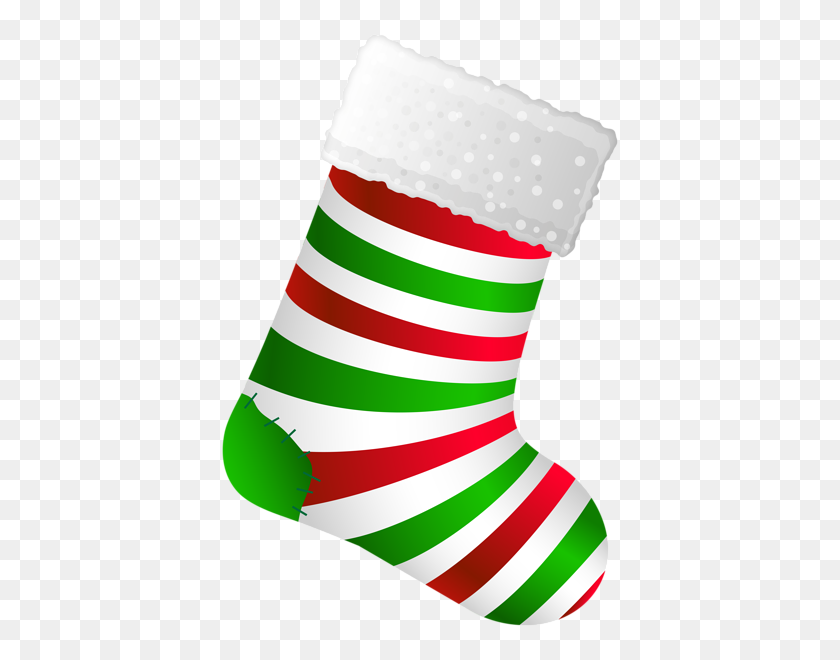404x600 Christmas Striped Stocking Png Clip - Striped Border Clipart