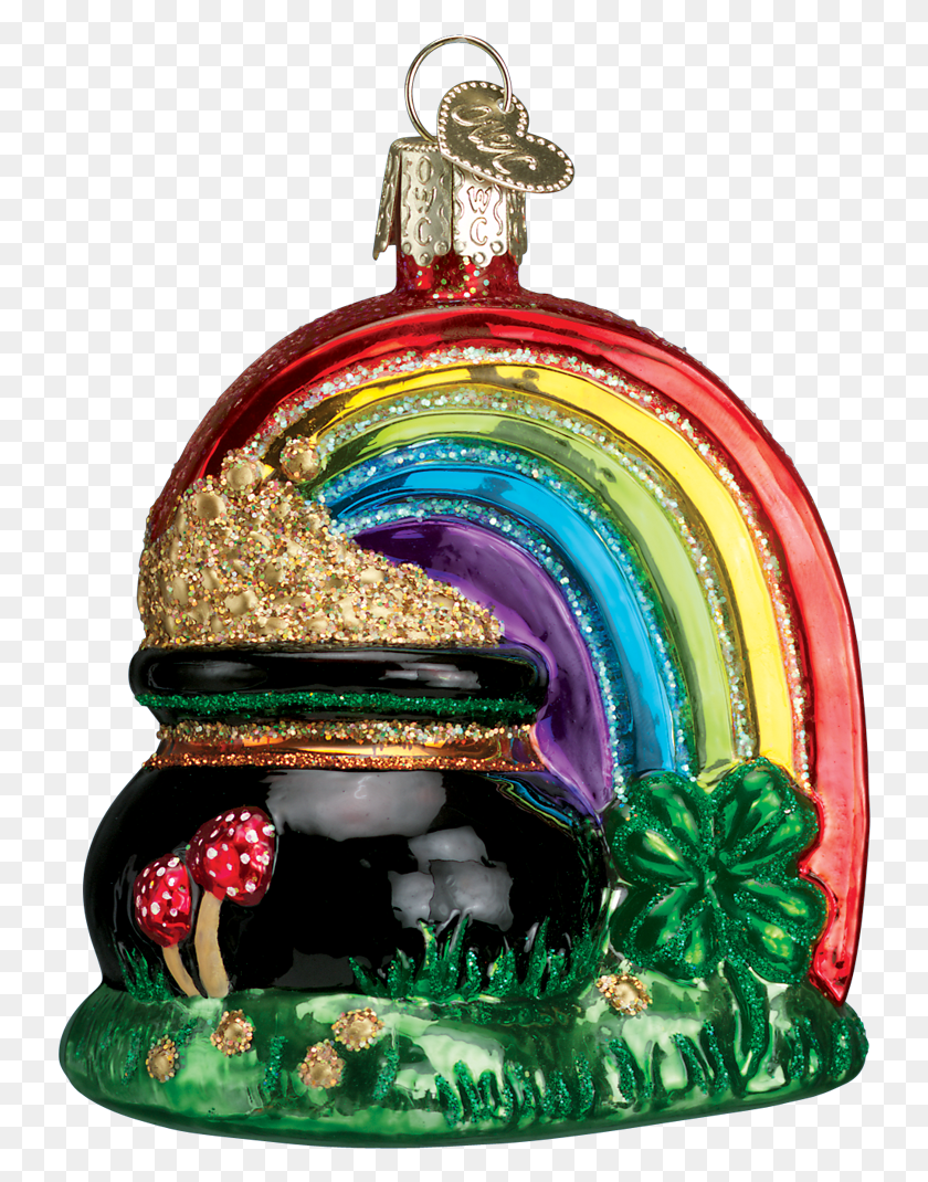 736x1010 Christmas Tree - Pot Of Gold PNG