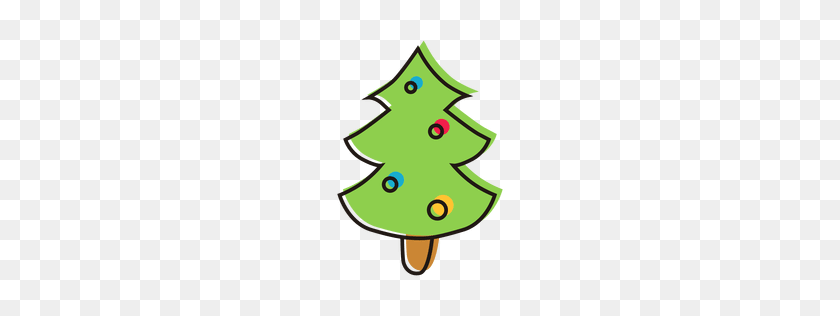 256x256 Christmas Tree Cartoon Decoration - Tree PNG Cartoon