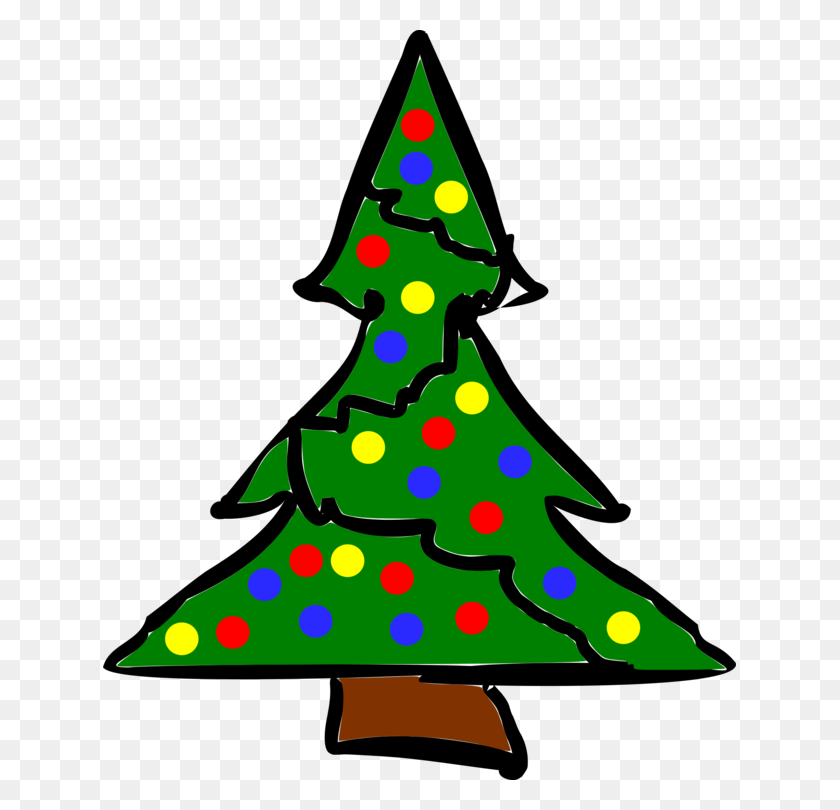 633x750 Christmas Tree Christmas Day Santa Claus Clip Art Christmas - Santa Claus Clipart Free