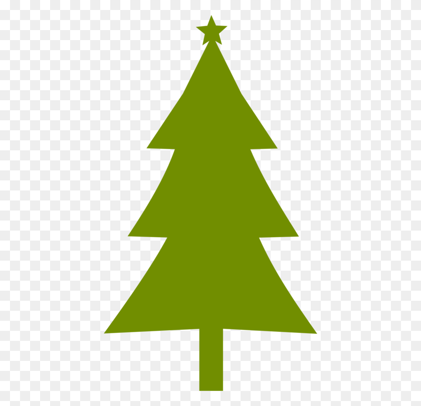 426x750 Christmas Tree Christmas Day Santa Claus Clip Art Christmas Free - Santa Silhouette Clipart