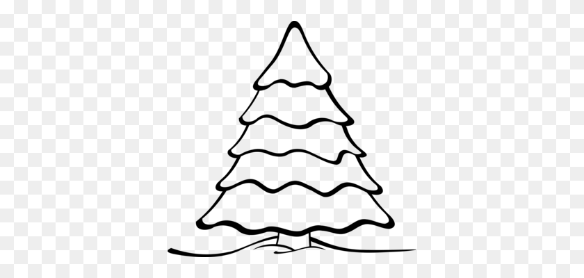 358x340 Christmas Tree Christmas Ornament Santa Claus - Christmas Tree Clip Art Free
