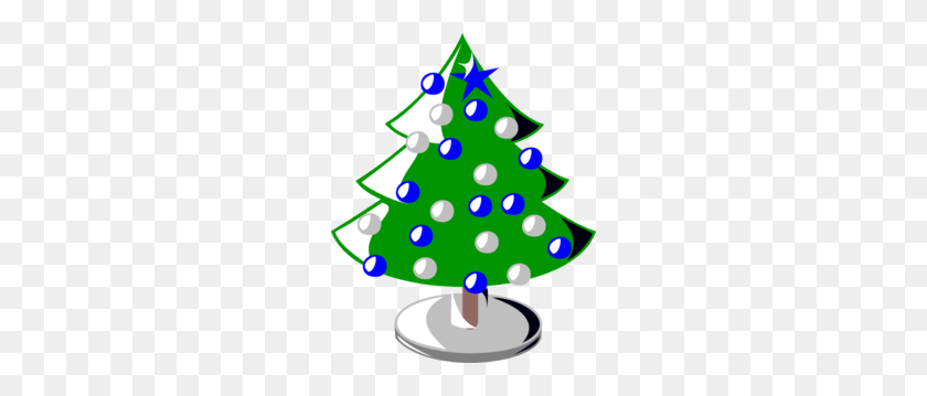 240x299 Christmas Tree Clip Art - Pine Tree Border Clipart