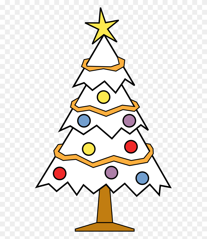 555x911 Christmas Tree Clip Art - Christmas Tree Clipart PNG