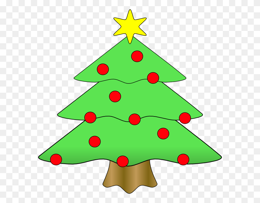594x597 Christmas Tree Clip Art - Cute Christmas Tree Clipart