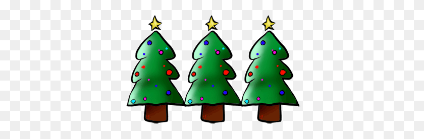 350x216 Christmas Tree Clip Art Borders Happy Holidays! - Christmas Decorations Clipart