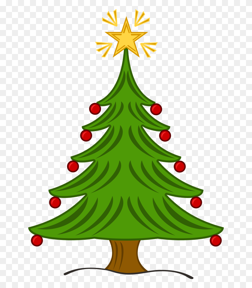 652x900 Christmas Tree Clip Art Free For Print Out - Rosemary Clipart