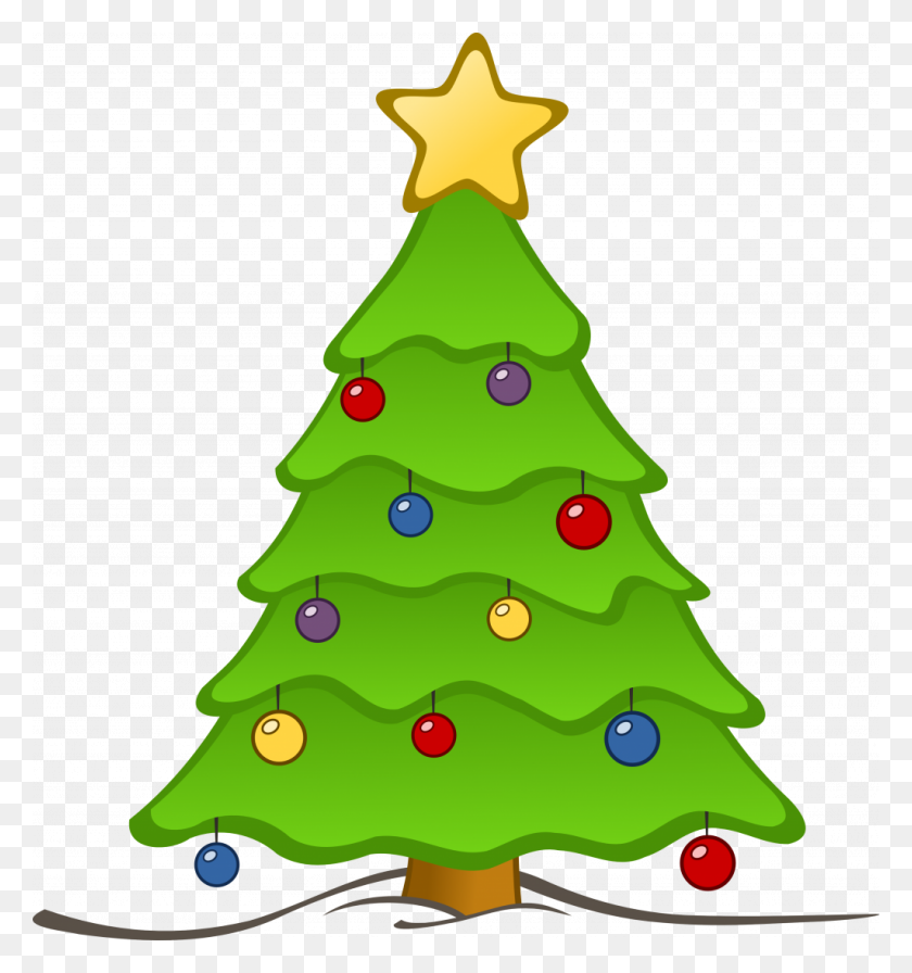 1024x1098 Christmas Tree Clip Art Ofistmas Tree Skirt Star Topper Free - Christmas Tree Star Clipart
