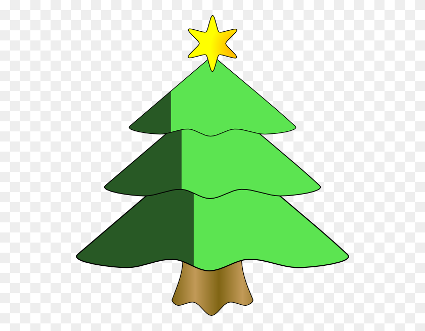 540x595 Christmas Tree Clip Art Png, Clip Art For Web - X Clipart