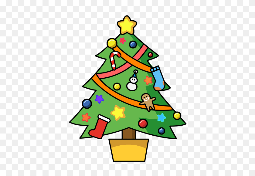 450x520 Christmas Tree Clipart - Pine Tree Clipart PNG