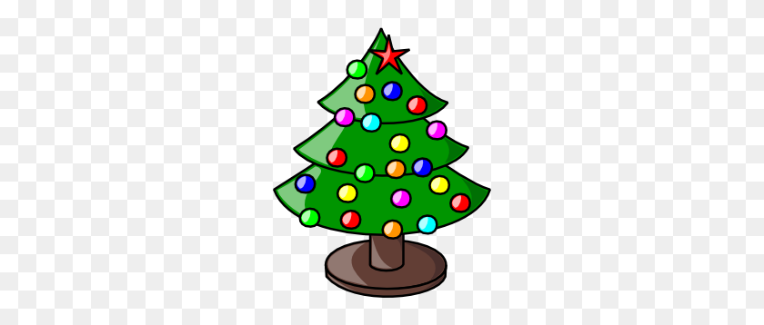240x298 Christmas Tree Clipart - Tree With Snow Clipart