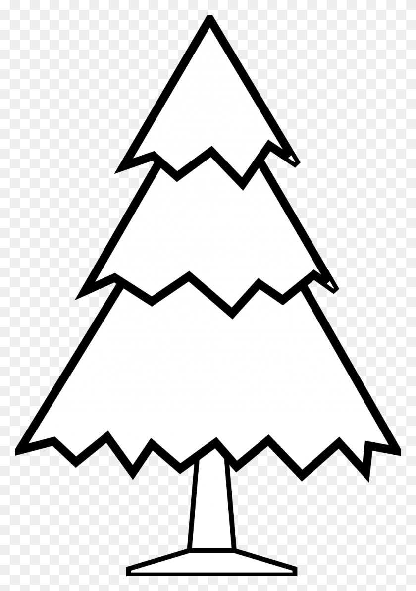 999x1452 Christmas Tree Clipart Black Aand White - Snow White Clipart Black And White