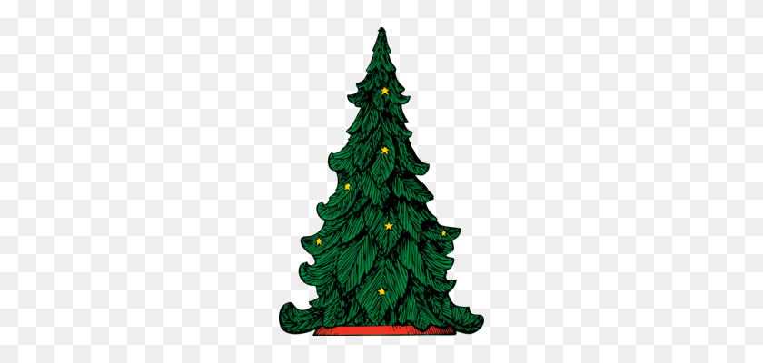 226x340 Christmas Tree Clipart Free Download - Treeline PNG