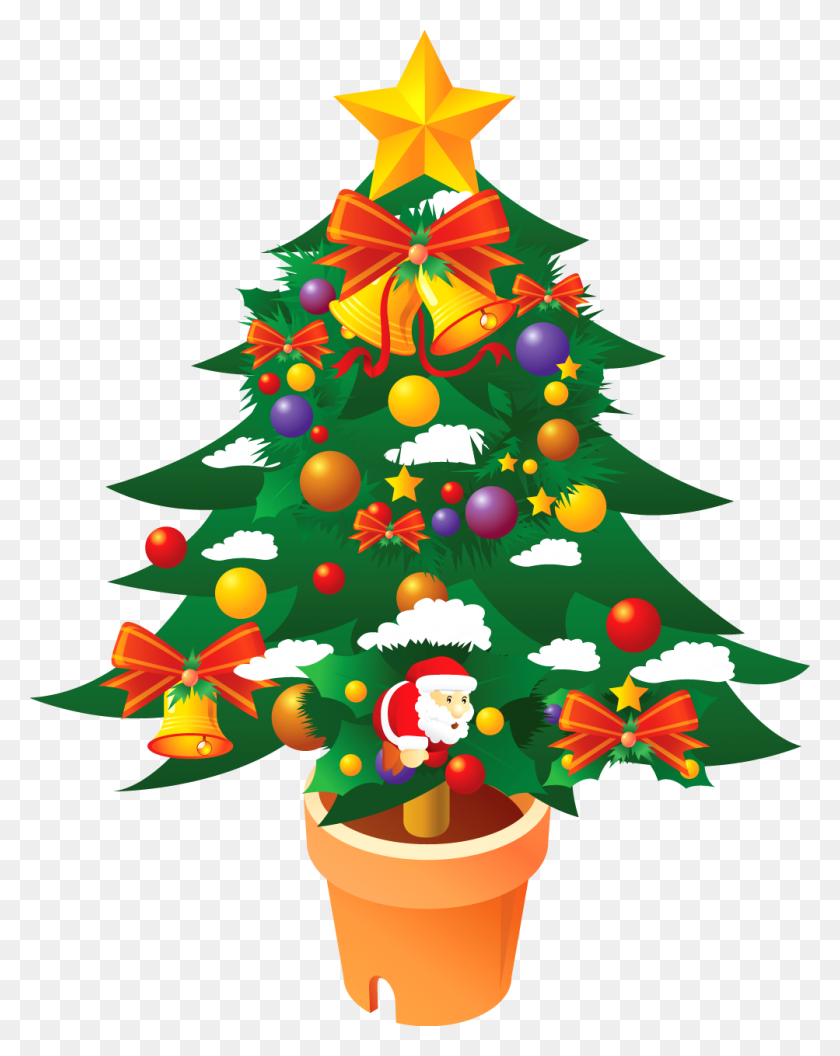 1003x1282 Christmas Tree Clipart Png Images Free - PNG Christmas Tree