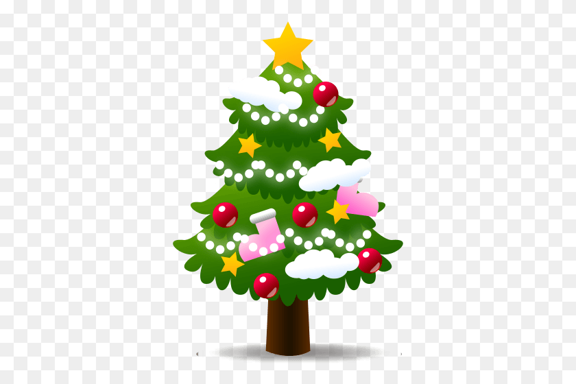 337x500 Christmas Tree Emoji - Christmas Tree Emoji PNG
