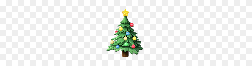 160x160 Christmas Tree Emoji On Apple Ios - Christmas Tree Emoji PNG