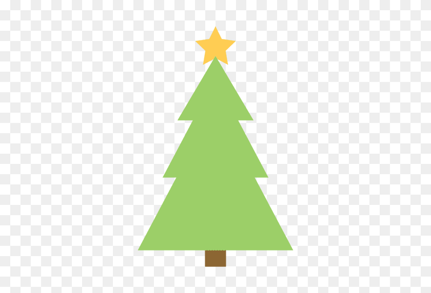 512x512 Плоский Значок Рождественская Елка - Вечнозеленое Дерево Png