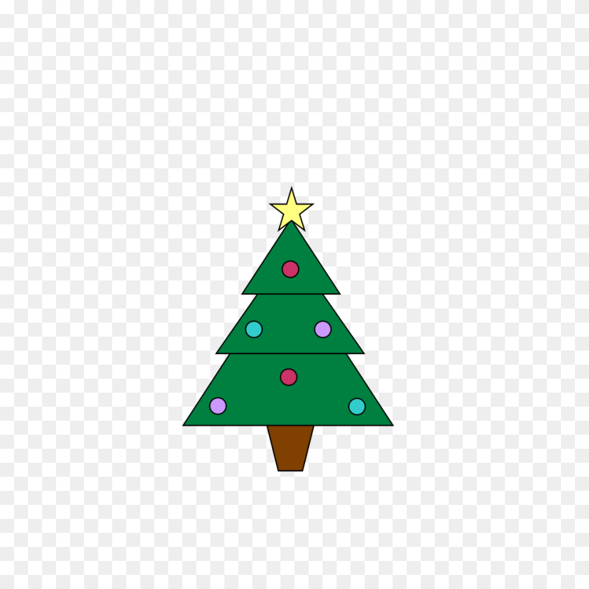 928x928 Christmas Tree Free To Use Clipart - Christmas Tree Decorations Clipart