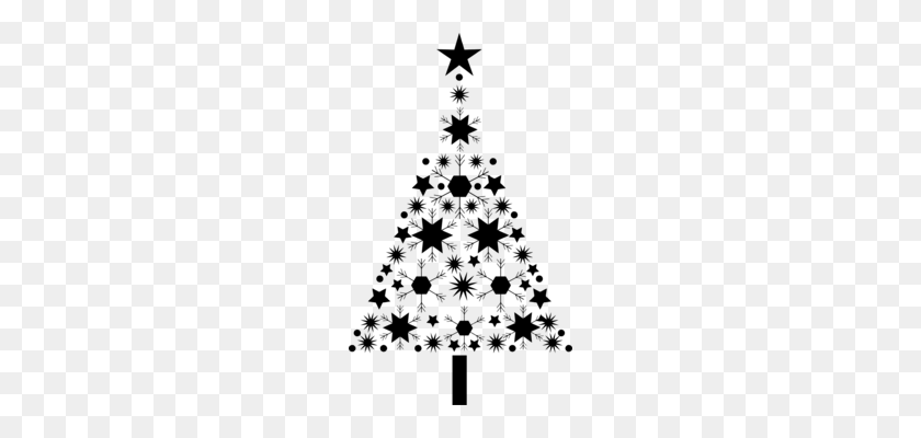 204x340 Christmas Tree Gift Computer Icons - Christmas Clip Art Black And White Free