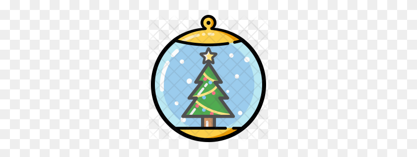 256x256 Icono De Árbol De Navidad - Clipart De Contorno De Árbol De Navidad