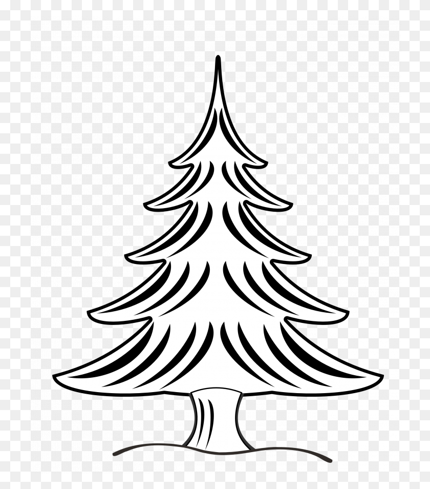 728x894 Christmas Tree Incredible Black And White Christmas Tree Clipart - Tree Images Clip Art