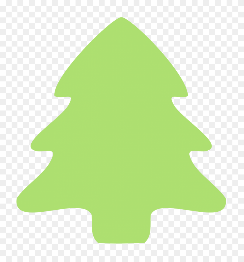 949x1024 Christmas Tree Outline - Evergreen Tree Clipart