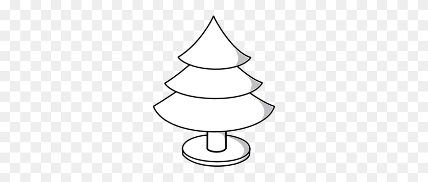 240x298 Christmas Tree Outline With Wide Stand Clip Art - Christmas Tree Outline Clipart