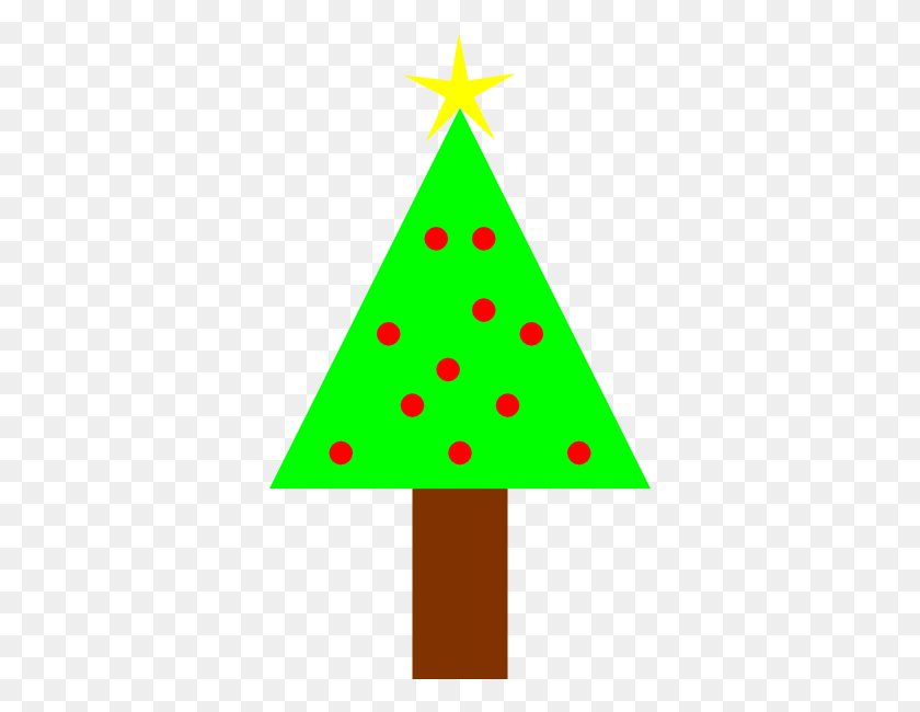 348x590 Christmas Tree Png, Clip Art For Web - Fir Tree Clipart