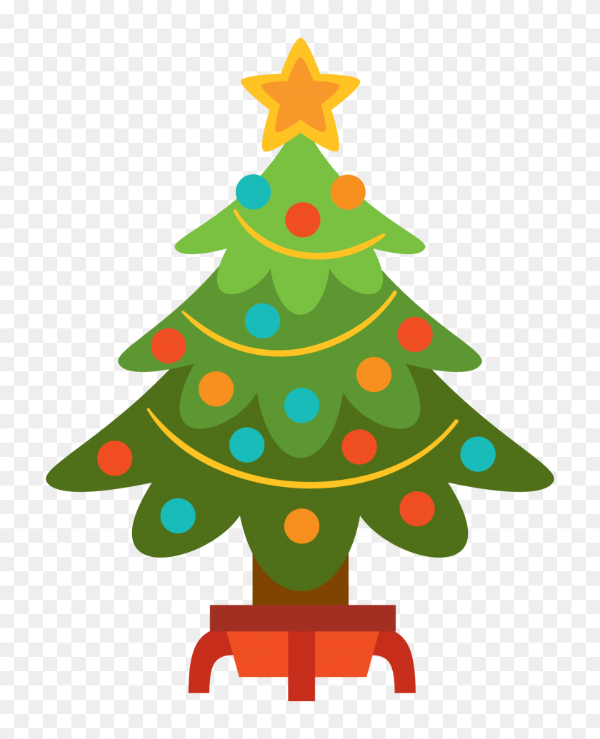 1500x1875 Christmas Tree Stunning Clip Art Of Christmas Tree Clip Art - Christmas Tree With Presents Clipart