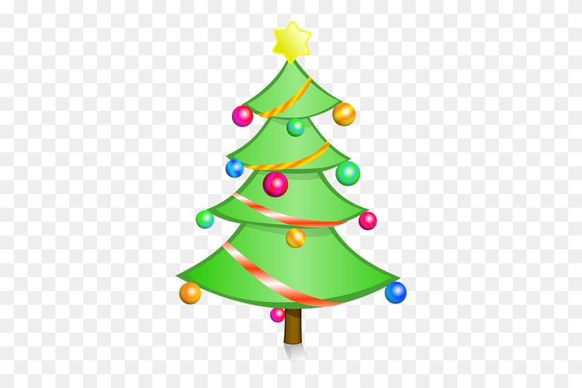 334x500 Christmas Tree Vector Png - Tree Vector PNG