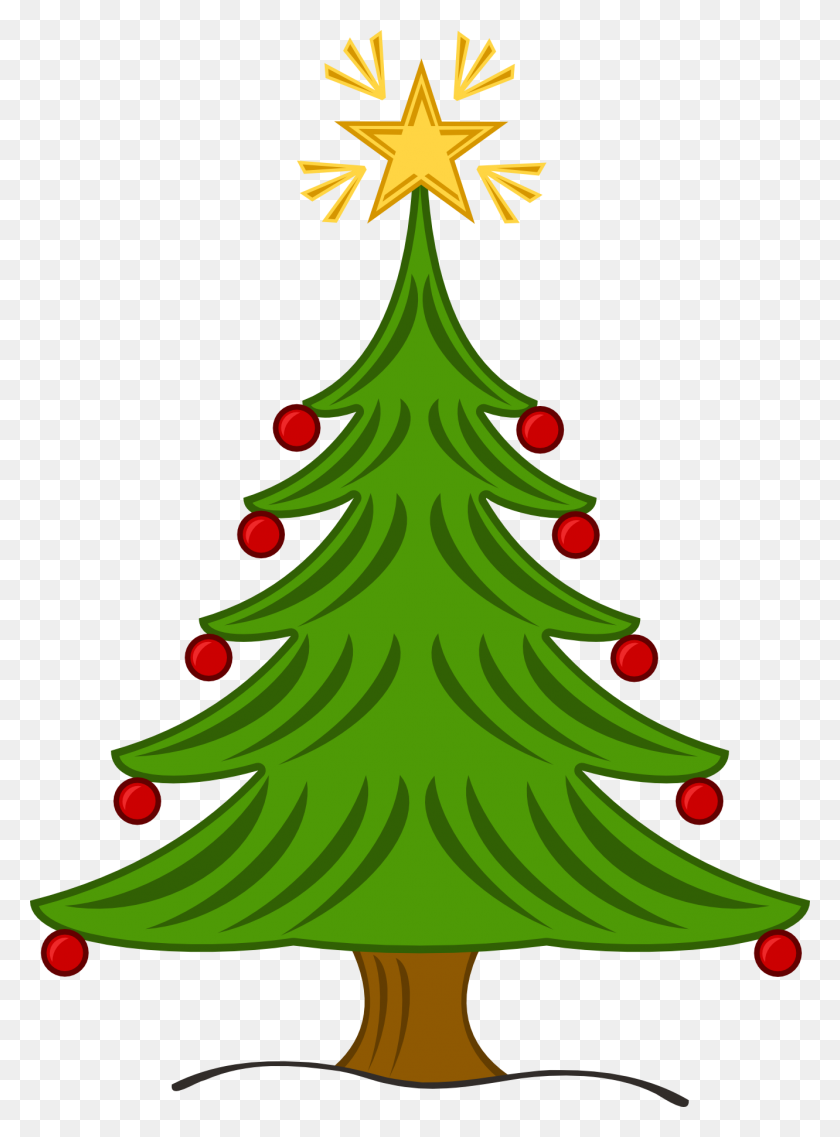 1331x1839 Christmas Tree With Lights Clipart - Christmas Tree Lights Clipart