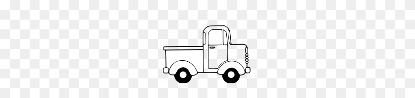 200x140 Christmas Truck Coloring - Monster Truck Clipart Black And White