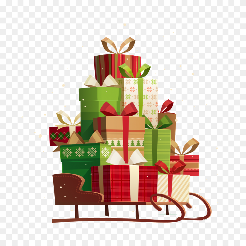 1024x1024 Christmas Various Gift Png Free Png Download Png Vector - Christmas Gift PNG
