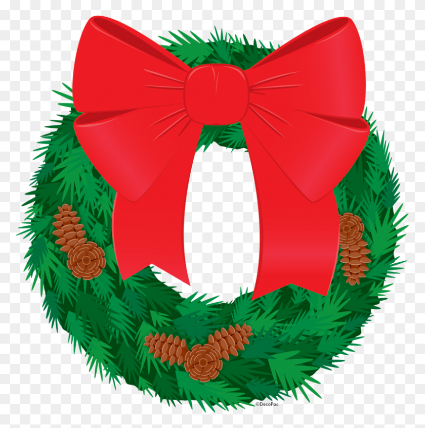 800x808 Christmas Wreath - Christmas Wreath PNG
