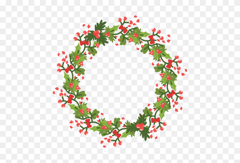 512x512 Christmas Wreath Candy Canes Icon - Wreath PNG