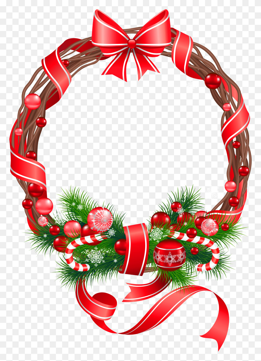 2292x3242 Guirnalda De Navidad Png Images - Holiday Garland Clipart