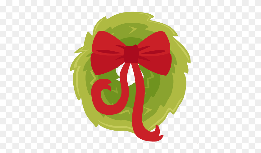 432x432 Christmas Wreath Scrapbook Clip Art Christmas Cut Outs For Cricut - Wreath Clipart