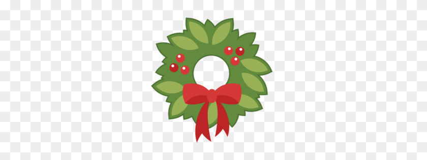 260x255 Christmas Wreaths Clipart - Wreath Clipart Transparent Background