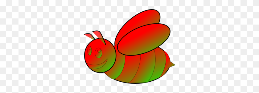298x243 Christmasbee Clip Art - Red Leaf Clipart