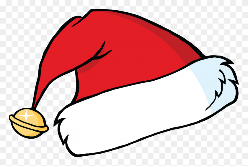 1600x1035 Christmasta Hat Outline Marvelous Picture Ideas Claus Black Icon - Hats Clipart Black And White