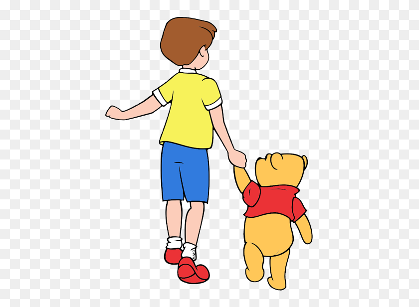 419x556 Christopher Robin And Friends Clip Art Disney Clip Art Galore - Friends Holding Hands Clipart
