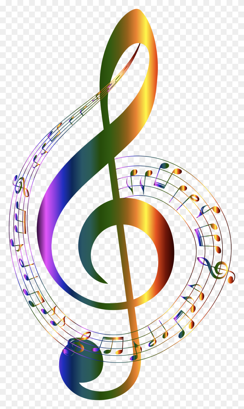 1354x2342 Chromatic Musical Notes Typography No Pictures - Music Notes Clipart No Background