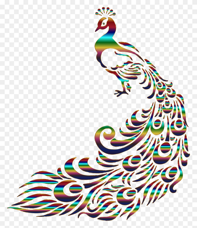 1980x2308 Chromatic Peacock No Background Icons Png - PNG Images Background