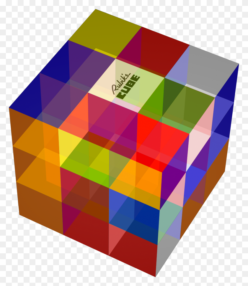 879x1027 Лаборатория Chrome Cube - Куб Рубикс Png